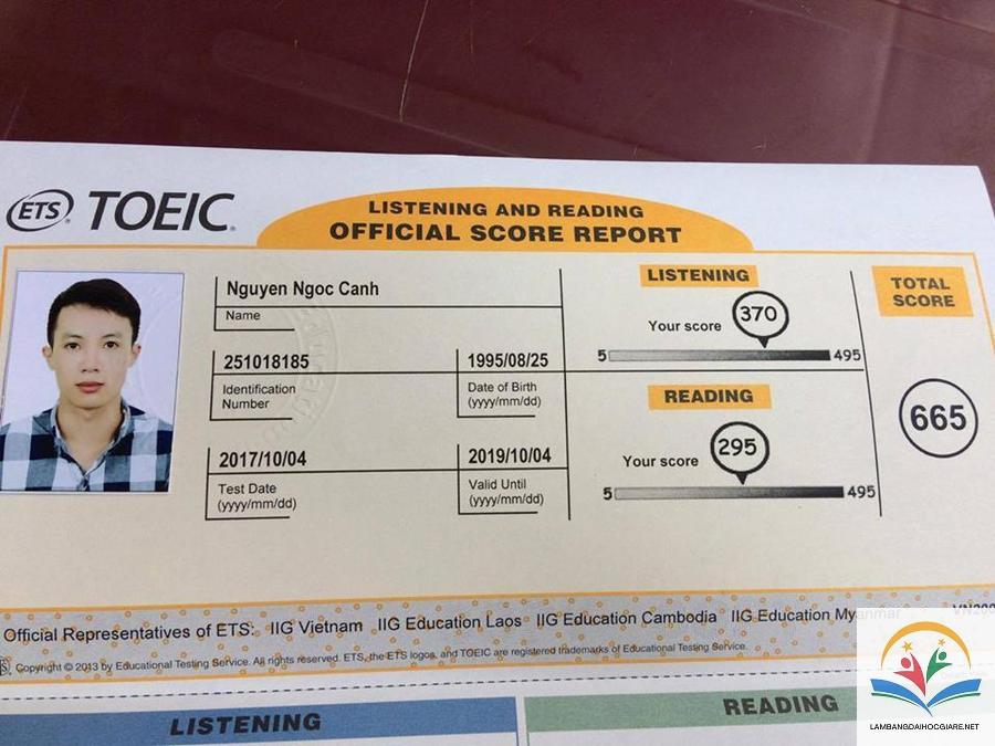 Làm chứng chỉ TOEIC